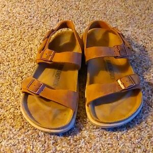 Birkenstock Sonora strappy oiled leather sandals 38 LIKE-NEW